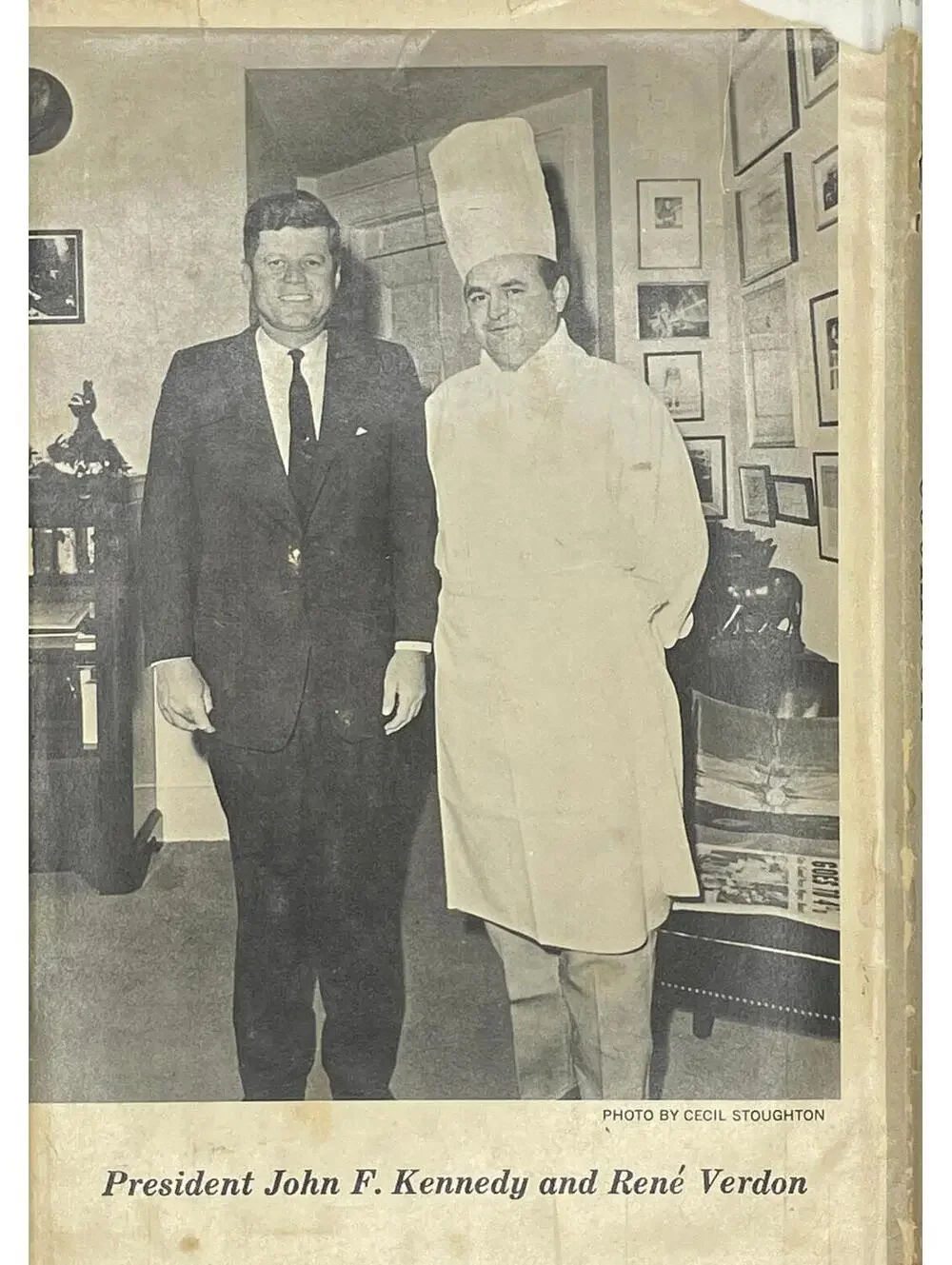 1967 White House Chef Cookbook by Rene Verdon - Kennedy Era Recipes